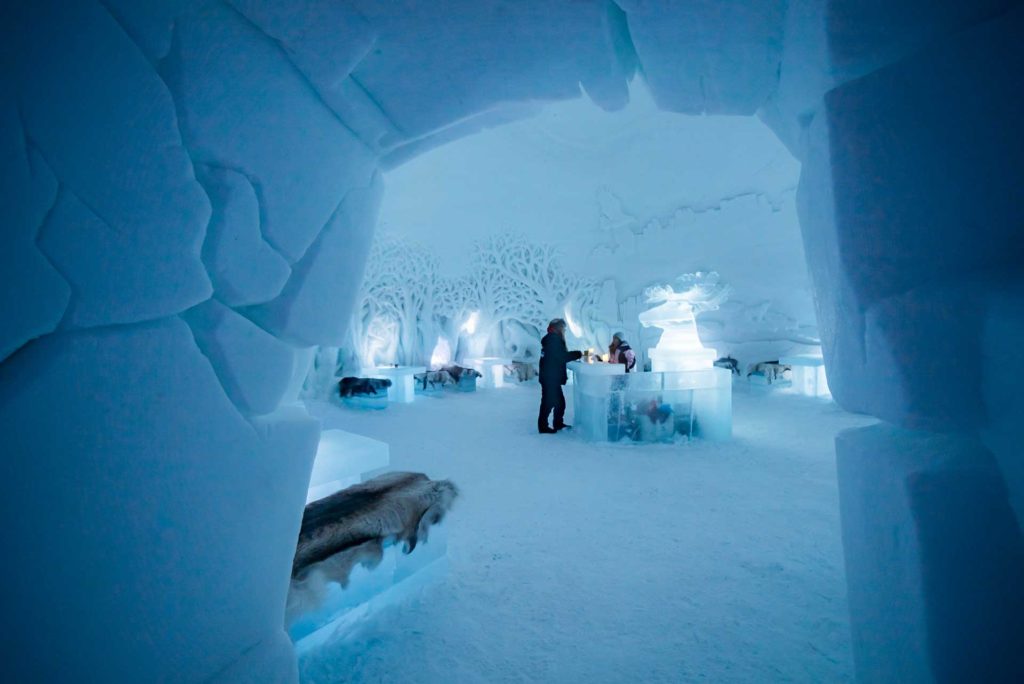 Photo. Ice dome interior